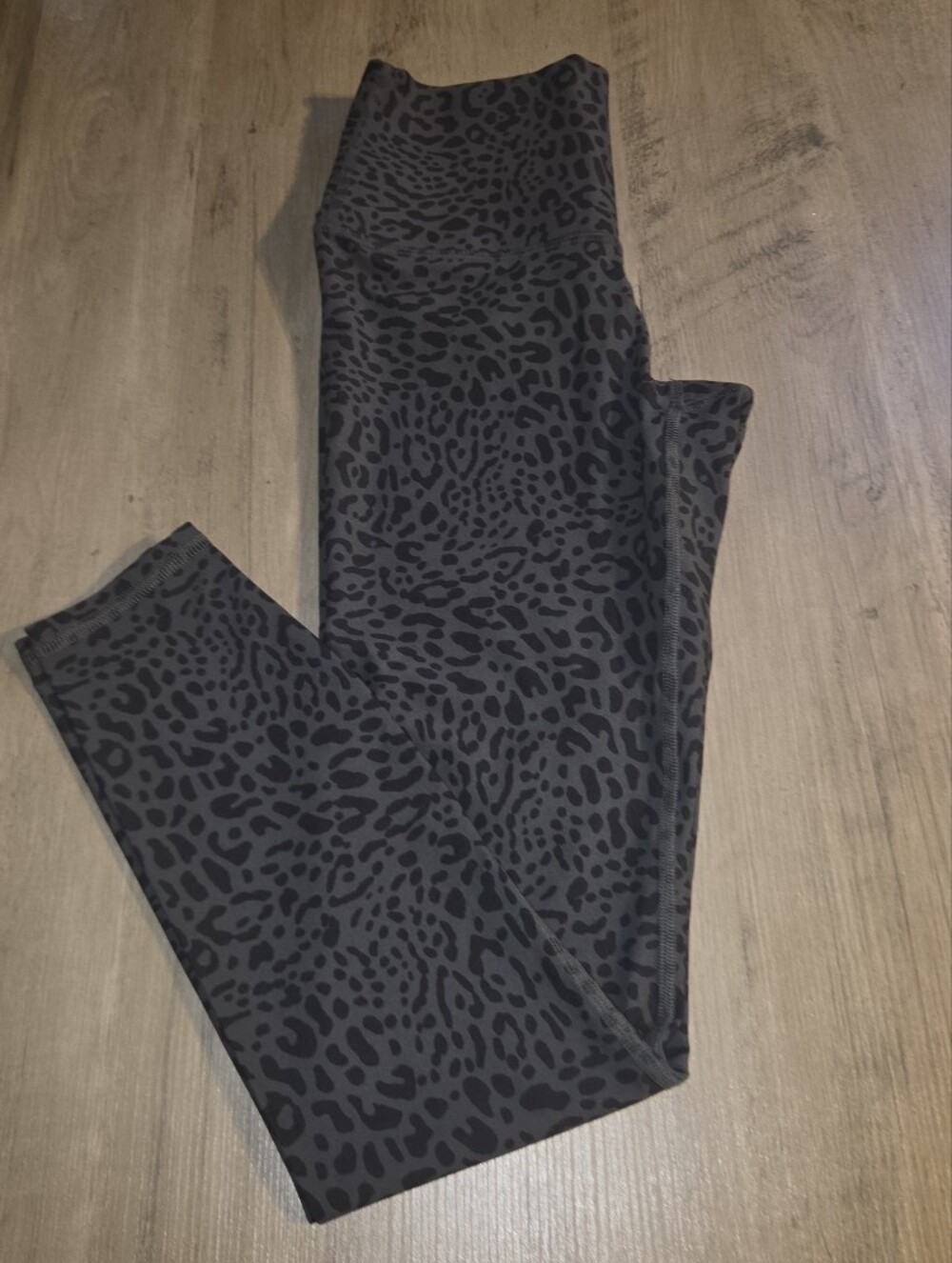 JoyLab Leopard Print High-Waisted Leggings Charcoal XS